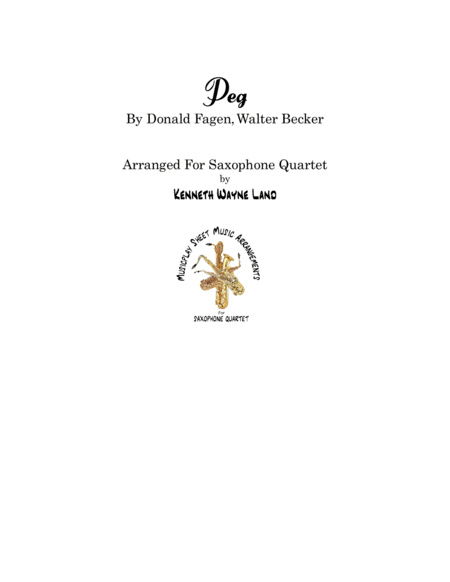 Free Sheet Music Peg Saxophone Quartet