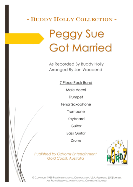 Free Sheet Music Peggy Sue Got Married