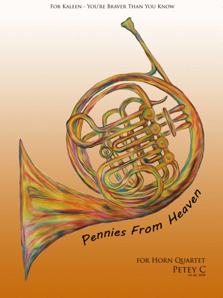 Free Sheet Music Pennies From Heaven For Horn Quartet