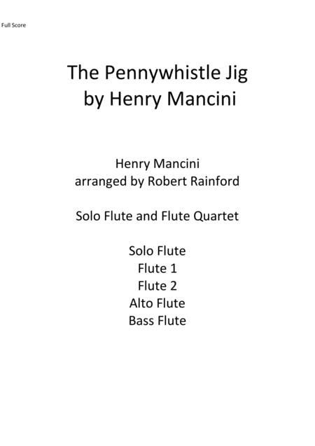 Free Sheet Music Pennywhistle Jig From The Film The Molly Maguires