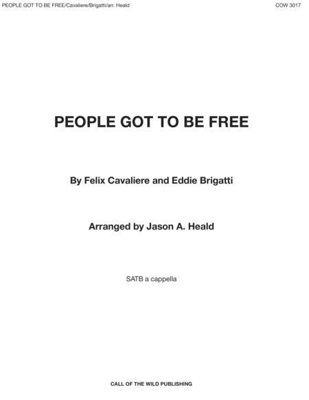 Free Sheet Music People Got To Be Free