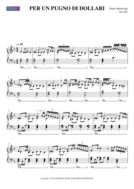 Per Un Pugno Di Dollari Sheet Music