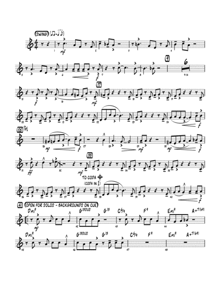 Free Sheet Music Perdido Arr Mark Taylor Trumpet 2