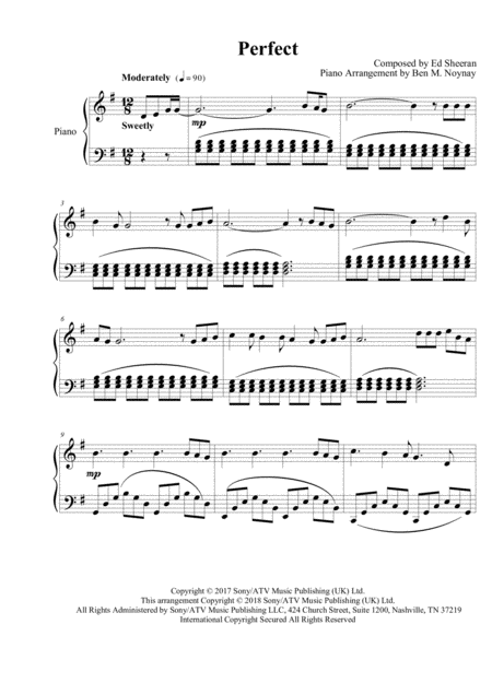 Free Sheet Music Perfect Easy Piano Solo In The Key Of G Major