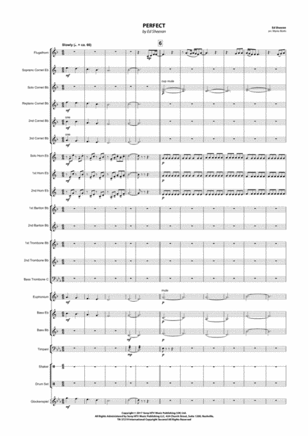 Perfect Flugelhorn Solo Brass Band Sheet Music