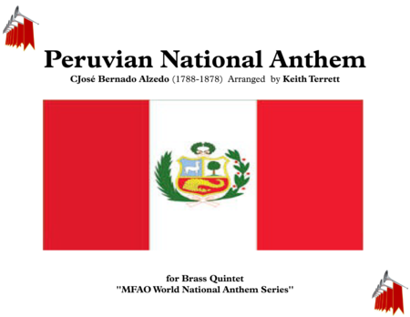 Peruvian National Anthem For Brass Quintet Sheet Music