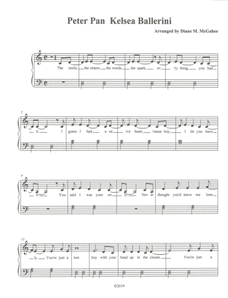 Peter Pan Sheet Music