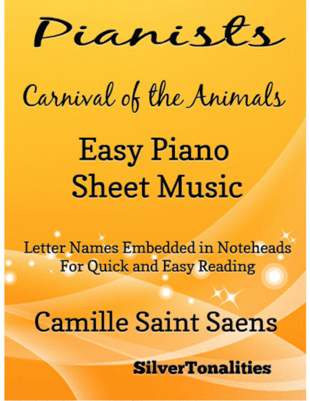 Free Sheet Music Pianists Carnival Of The Animals Easy Piano Sheet Music