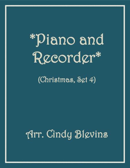 Free Sheet Music Piano And Recorder Christmas Set 4
