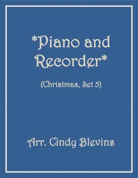 Piano And Recorder Christmas Set 5 Sheet Music