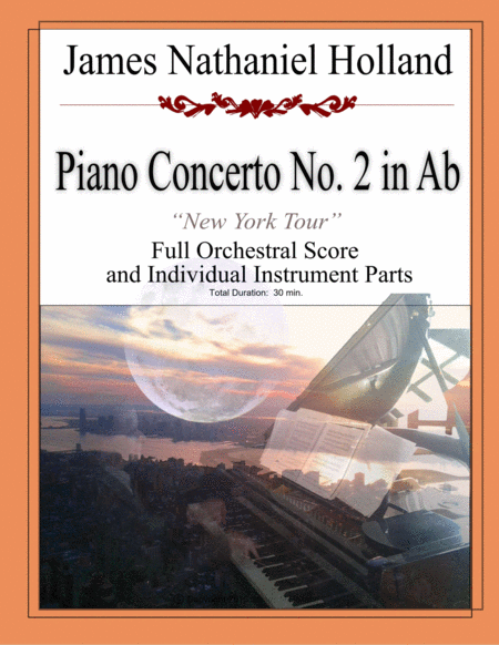 Piano Concerto No 2 In Ab New York Tour Full Score And Parts James Nathaniel Holland Sheet Music