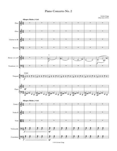 Free Sheet Music Piano Concerto No 2 Score And Parts