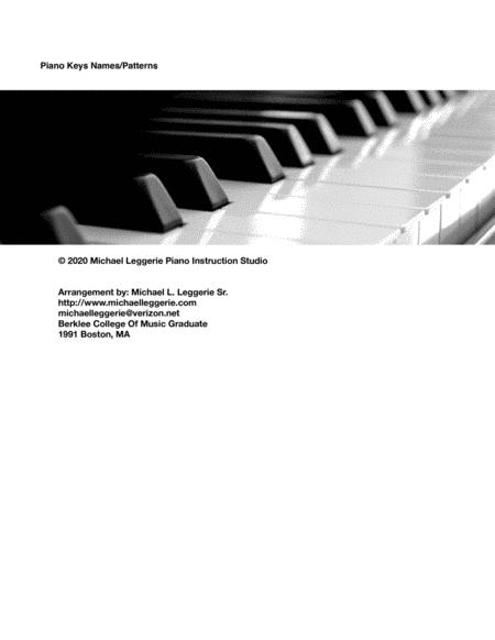 Piano Keys Names Patterns Sheet Music