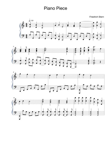 Piano Piece Sheet Music