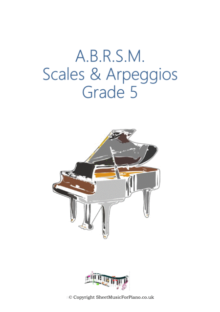Free Sheet Music Piano Scales Arpeggios Grade 5