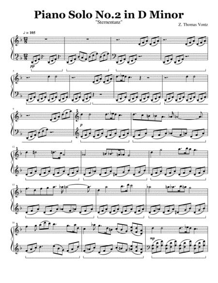 Piano Solo No 2 In D Minor Sheet Music