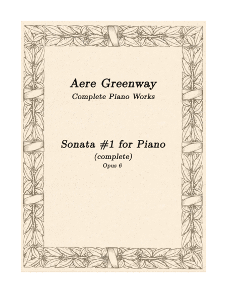 Piano Sonata Complete Sheet Music