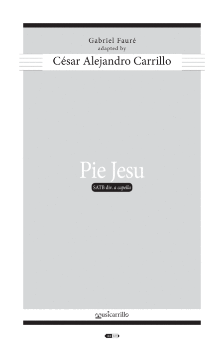 Free Sheet Music Pie Jesu Faure