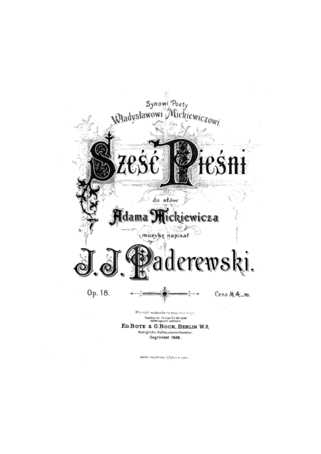 Free Sheet Music Piosnka Dudarza