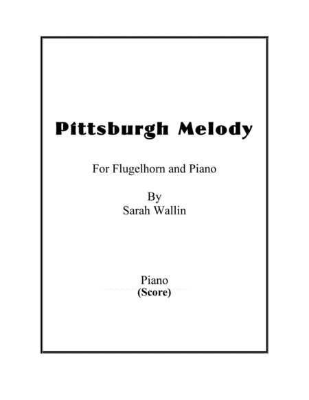 Pittsburgh Melody Sheet Music