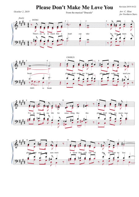 Free Sheet Music Please Dont Let Me Love You