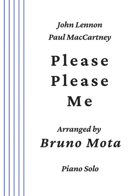 Free Sheet Music Please Please Me For Piano Solo