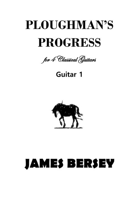 Free Sheet Music Ploughman Progress For Four Classical Guitars