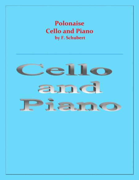 Polonaise F Schubert For Cello And Piano Intermediate Sheet Music