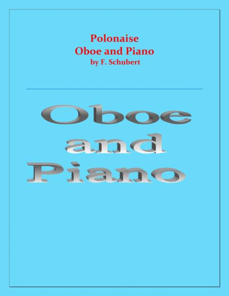 Polonaise F Schubert For Oboe And Piano Intermediate Sheet Music