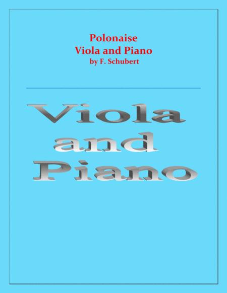Free Sheet Music Polonaise F Schubert For Viola And Piano Intermediate