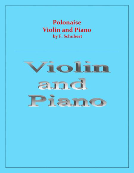 Free Sheet Music Polonaise F Schubert For Violin And Piano Intermediate