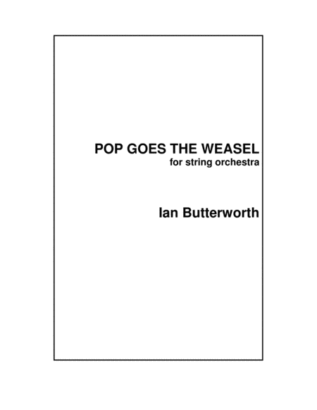 Free Sheet Music Pop Goes The Weasel For Strings