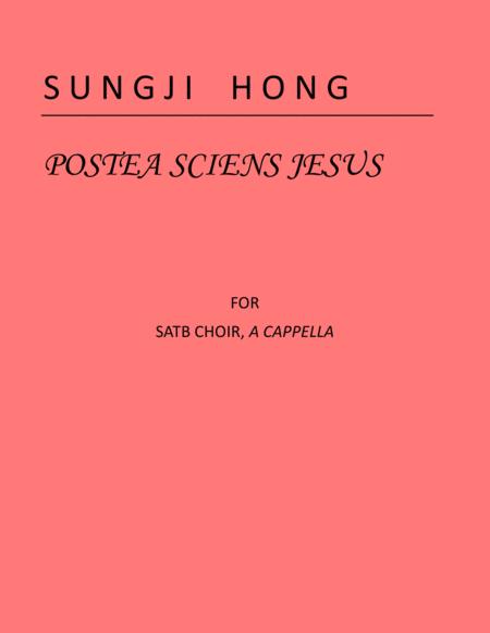 Free Sheet Music Postea Sciens Jesus