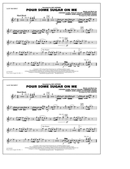 Free Sheet Music Pour Some Sugar On Me Arr Paul Murtha 1st Bb Trumpet