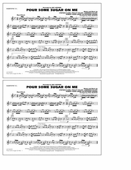 Pour Some Sugar On Me Arr Paul Murtha Baritonet C Sheet Music