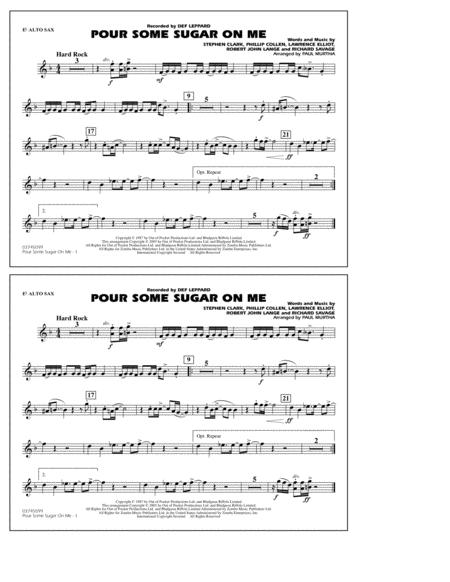 Pour Some Sugar On Me Arr Paul Murtha Eb Alto Sax Sheet Music