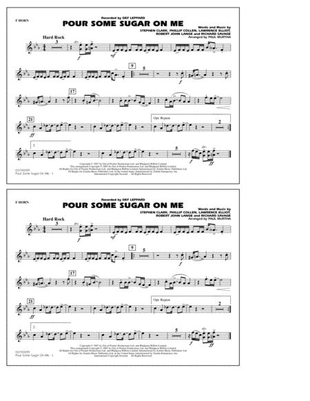 Free Sheet Music Pour Some Sugar On Me Arr Paul Murtha F Horn