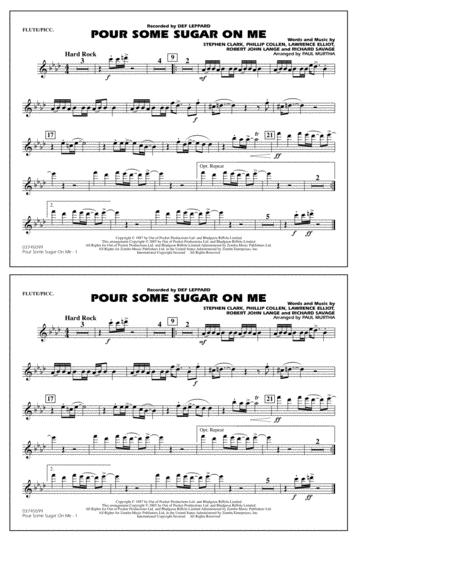 Pour Some Sugar On Me Arr Paul Murtha Flute Piccolo Sheet Music