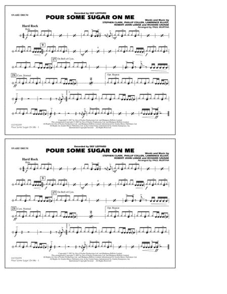 Pour Some Sugar On Me Arr Paul Murtha Snare Drum Sheet Music