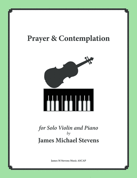 Prayer Contemplation Sacred Violin Sheet Music