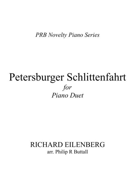 Prb Novelty Piano Series Petersburger Schlittenfahrt Eilenberg Piano Duet Four Hands Sheet Music