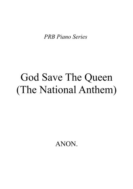 Prb Piano Series God Save The Queen British National Anthem Anon Sheet Music