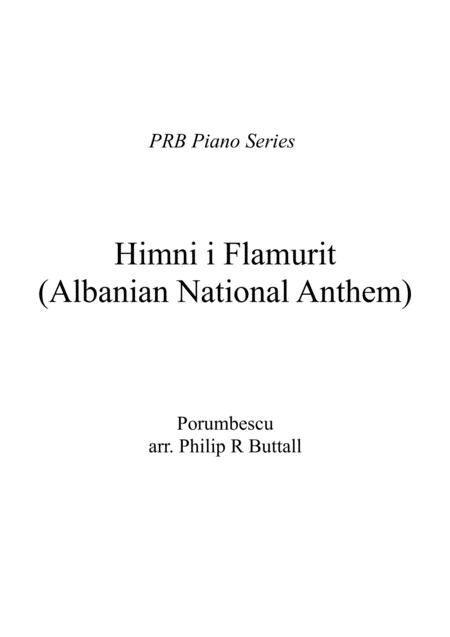 Prb Piano Series Himni I Flamurit Albanian National Anthem Porumbescu Sheet Music