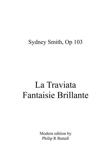 Prb Piano Series La Traviata Fantaisie Brillante Verdi Smith Sheet Music