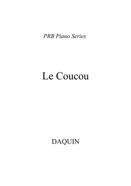 Prb Piano Series Le Coucou Daquin Sheet Music