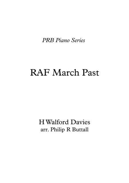 Free Sheet Music Prb Piano Series Raf March Past Walford Davies
