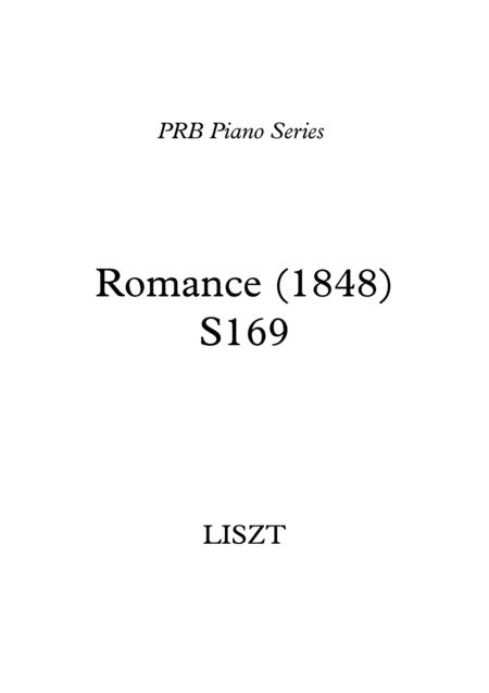 Prb Piano Series Romance Liszt Sheet Music