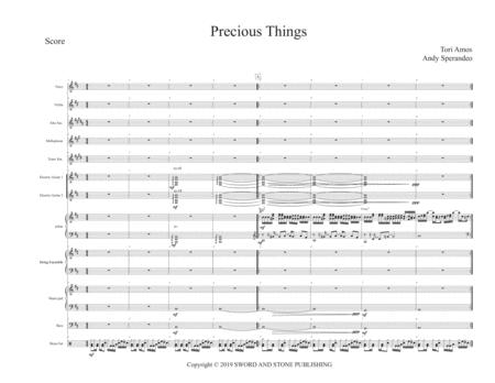 Precious Things Full Score Sheet Music