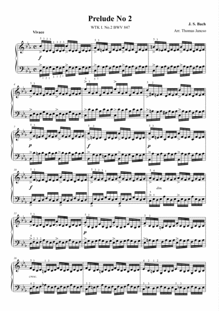 Prelude And Fugue In C Minor Sheet Music