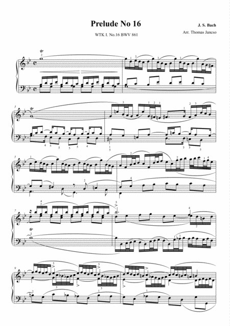 Prelude And Fugue In G Minor Bwv 861 Sheet Music